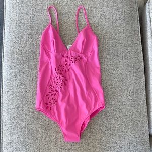 Stella McCartney pink cutout bathing suit